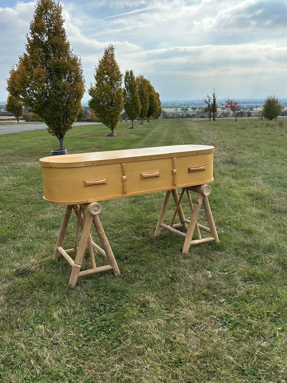 Natural Wooden Eco Coffin – Large