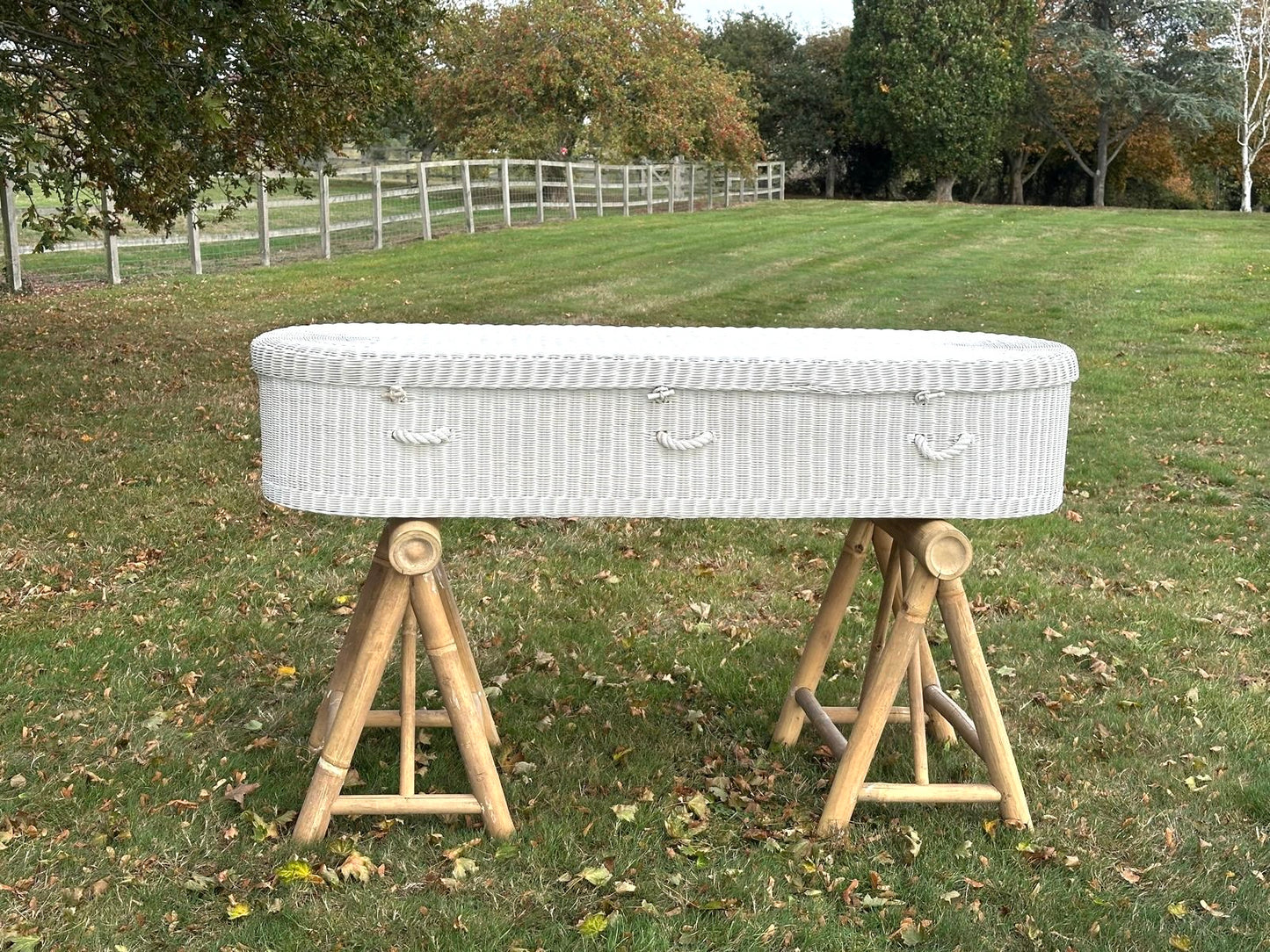 Natural Wicker Eco Coffin – Medium