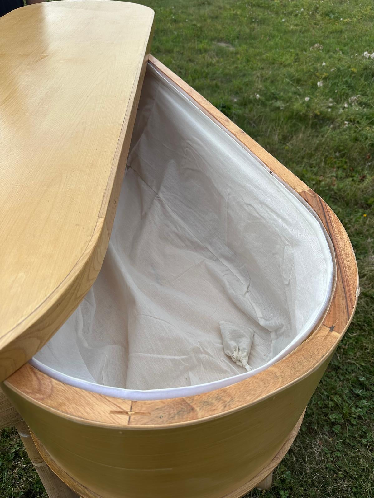 Natural Wooden Eco Coffin – Large