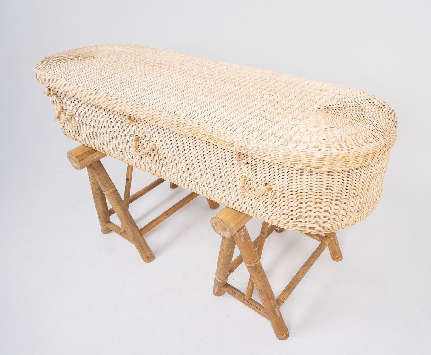 Natural Wicker Eco Coffin – Large