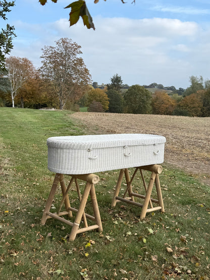 Natural Wicker Eco Coffin – Medium