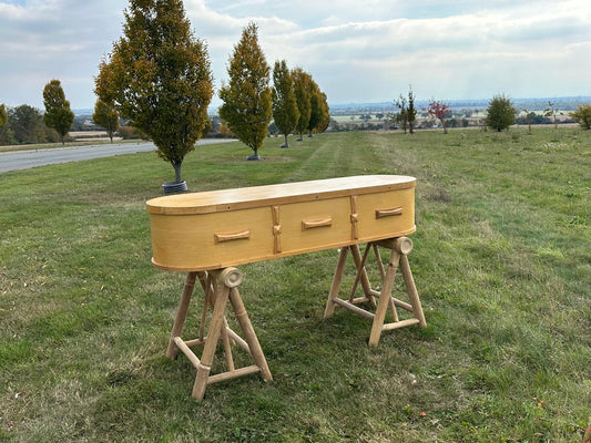 Natural Wooden Eco Coffin – Large